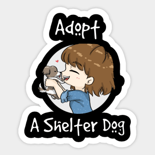 Adopt A Shelter Dog Sticker